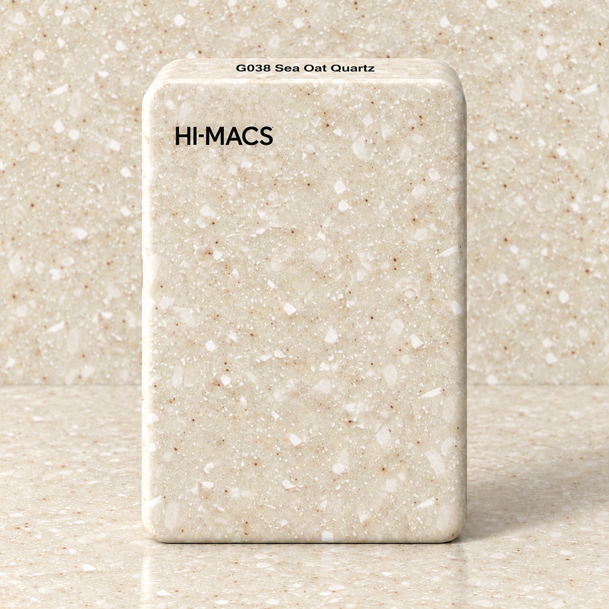 HI-MACS G038 Sea Oat Quartz — образец