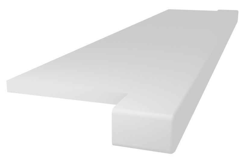 Подоконники P-104 Pure White (белый монотонный)