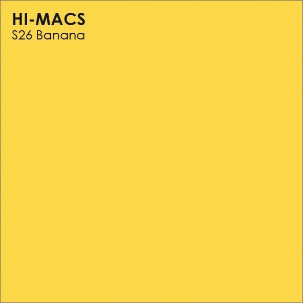картинка  LG Hi-Macs S26 Banana от Столешка ру