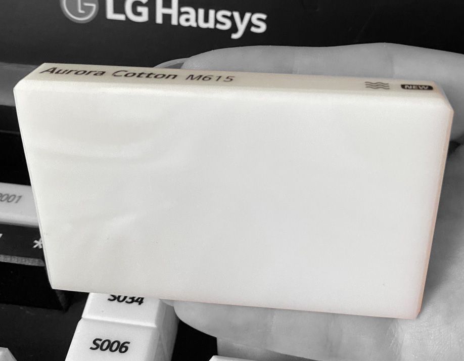 картинка  LG Hi-Macs M615 Aurora Cotton от Столешка ру