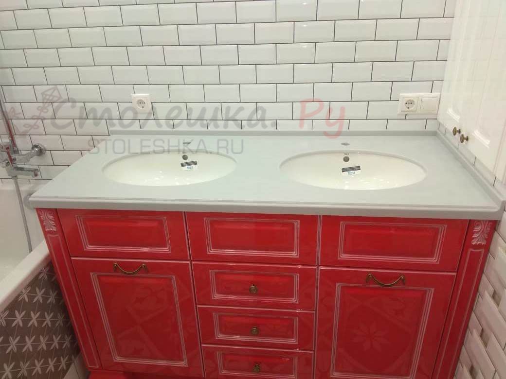 Столешница в ванную S05 Grey 1500x600х40 мм