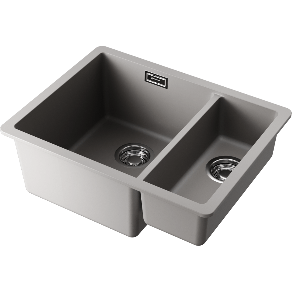 Кухонная мойка OMOIKIRI Kata 55-2-U, leningrad grey цвет — общий вид
