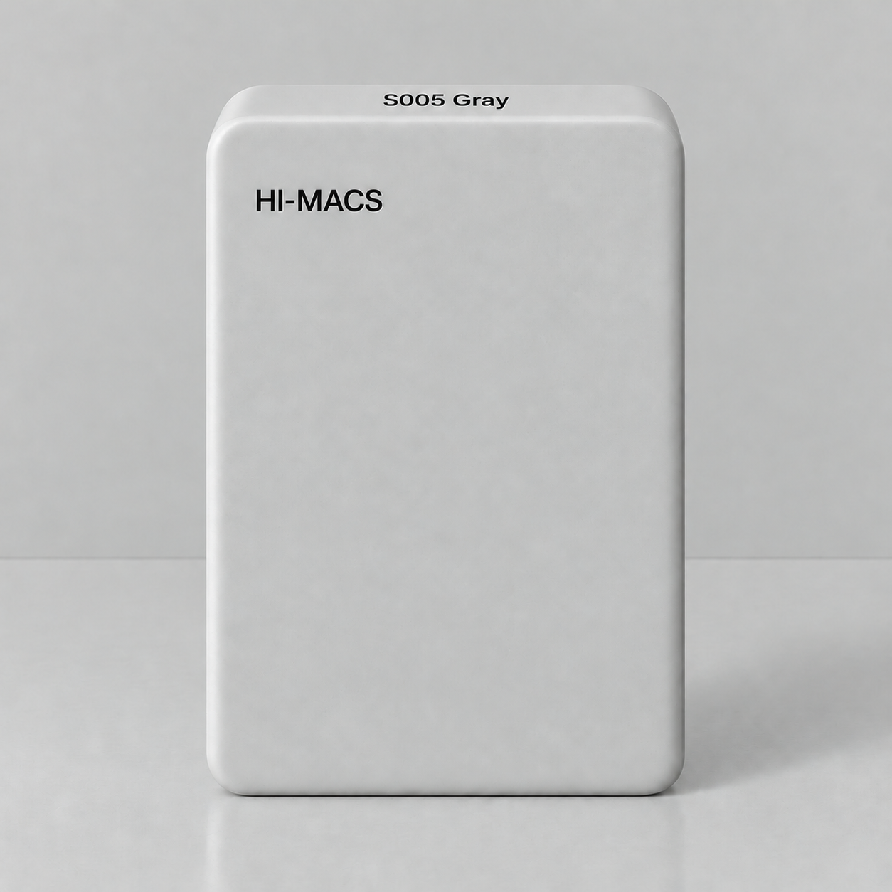 HI-MACS S05 Gray — визуализация светло-серого однотонного образца
