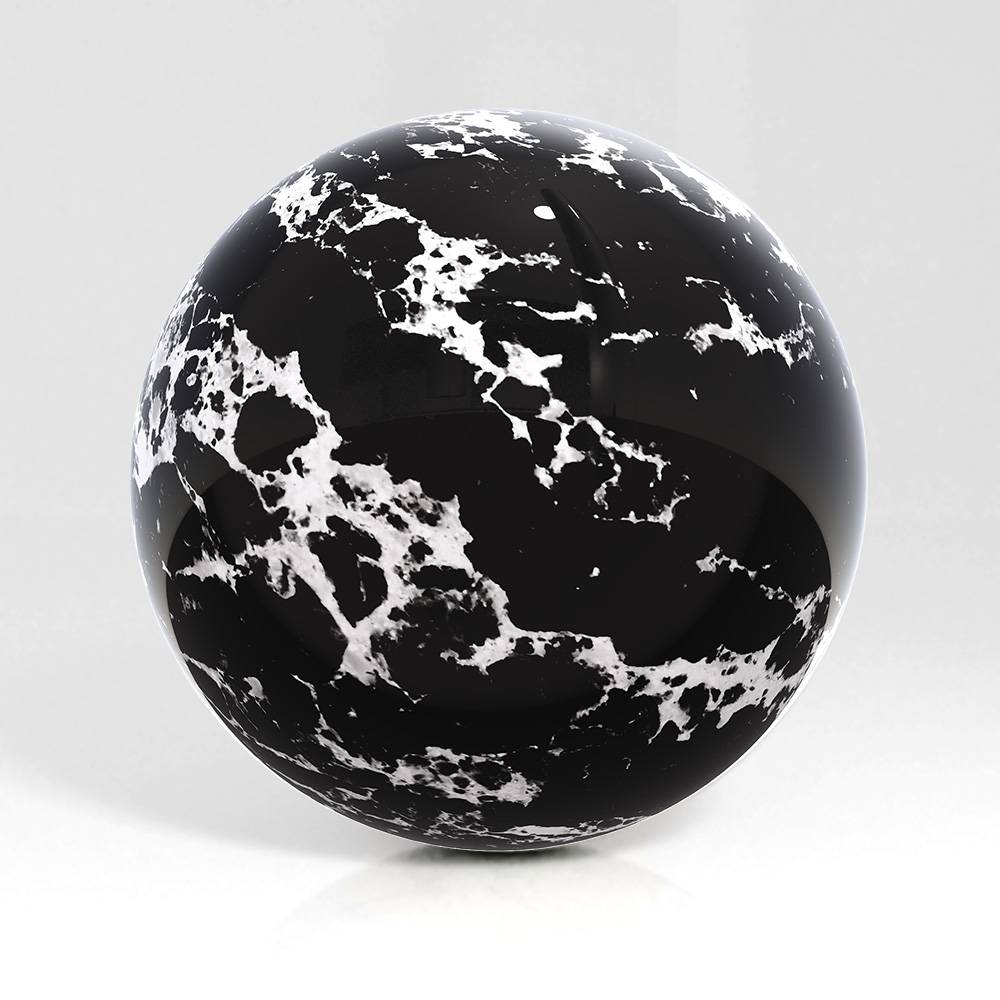 Q921 Arabescato Black