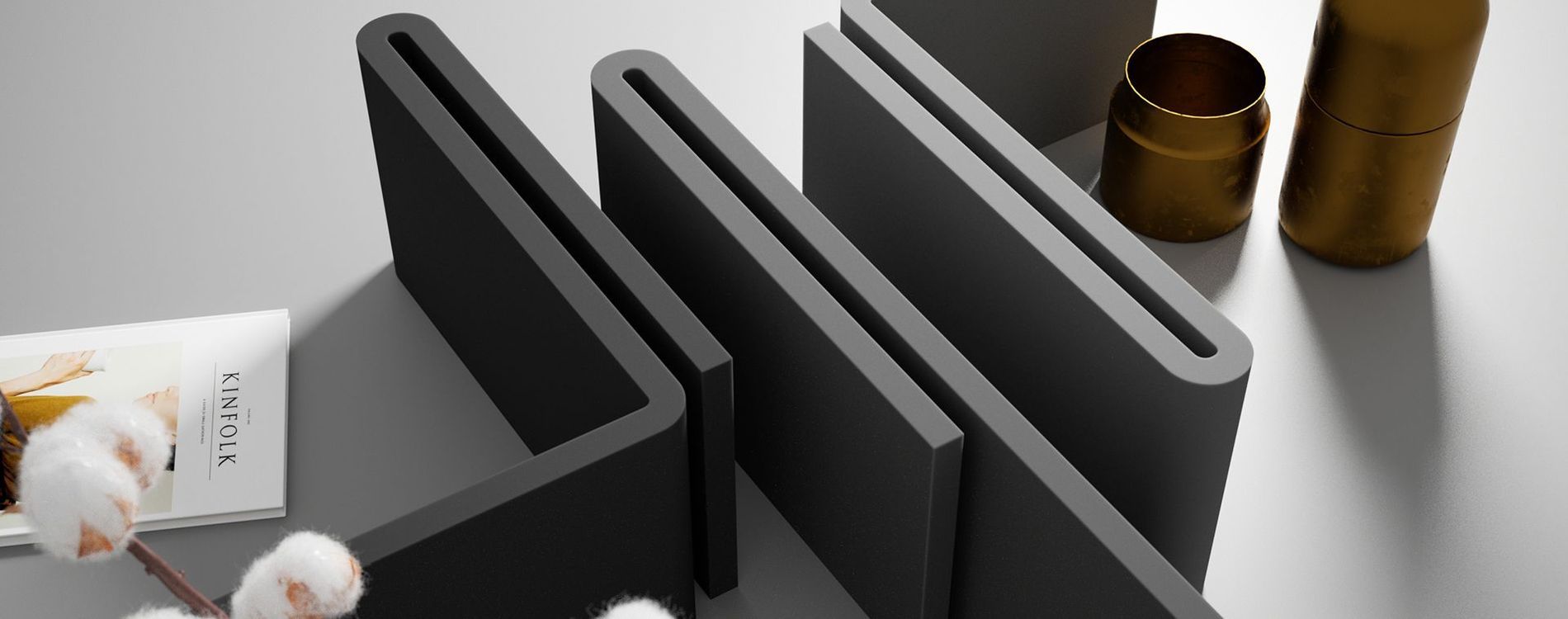 картинка  LG Hi-Macs S924 Intense Dark Grey от Столешка ру