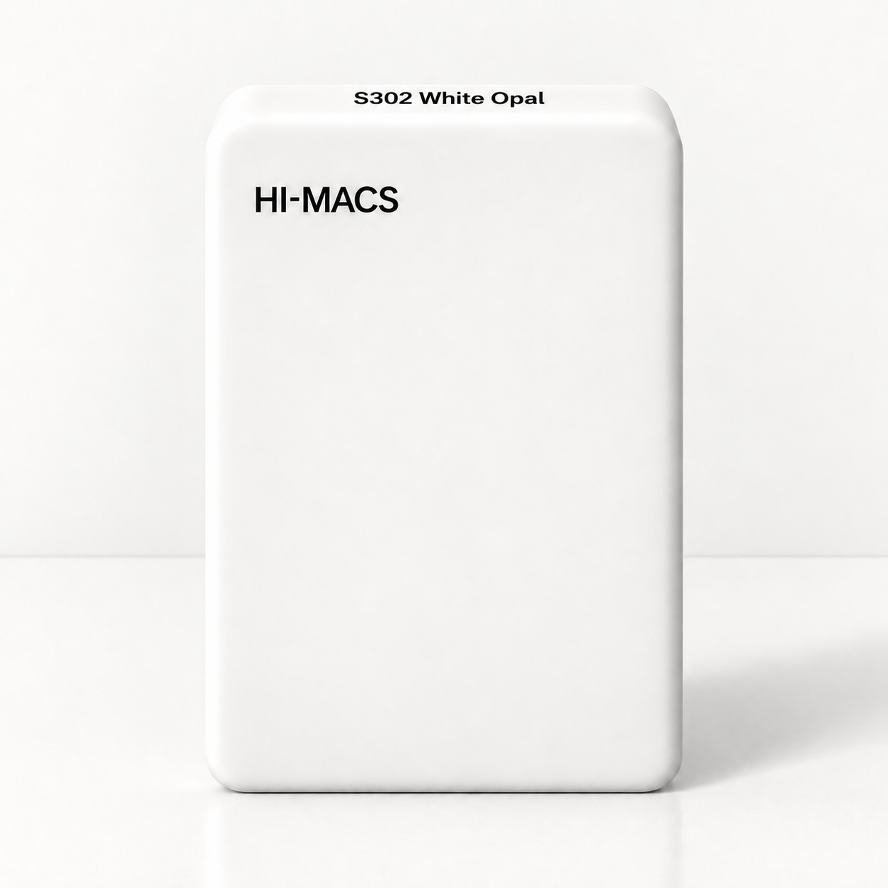 HI-MACS S302 White Opal — молочно-белый светопроводящий образец акрилового камня