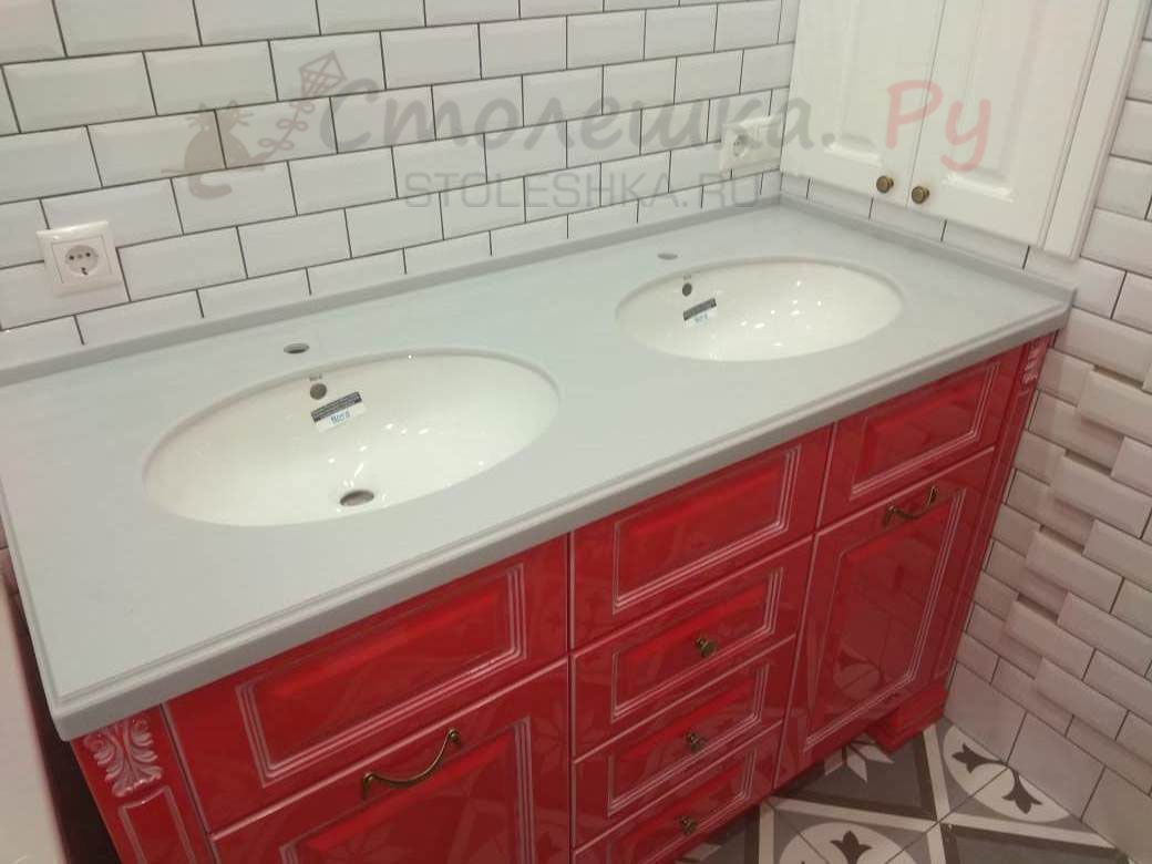 Столешница в ванную S05 Grey 1500x600х40 мм