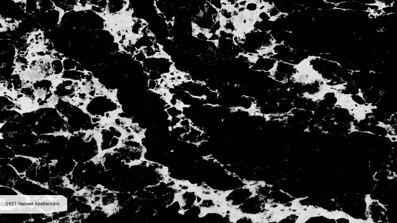 Q921 Arabescato Black