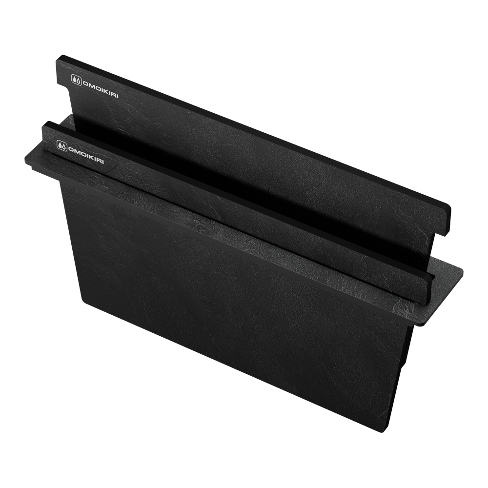 Разделочная доска OMOIKIRI FP-05, цвет графит, общий вид