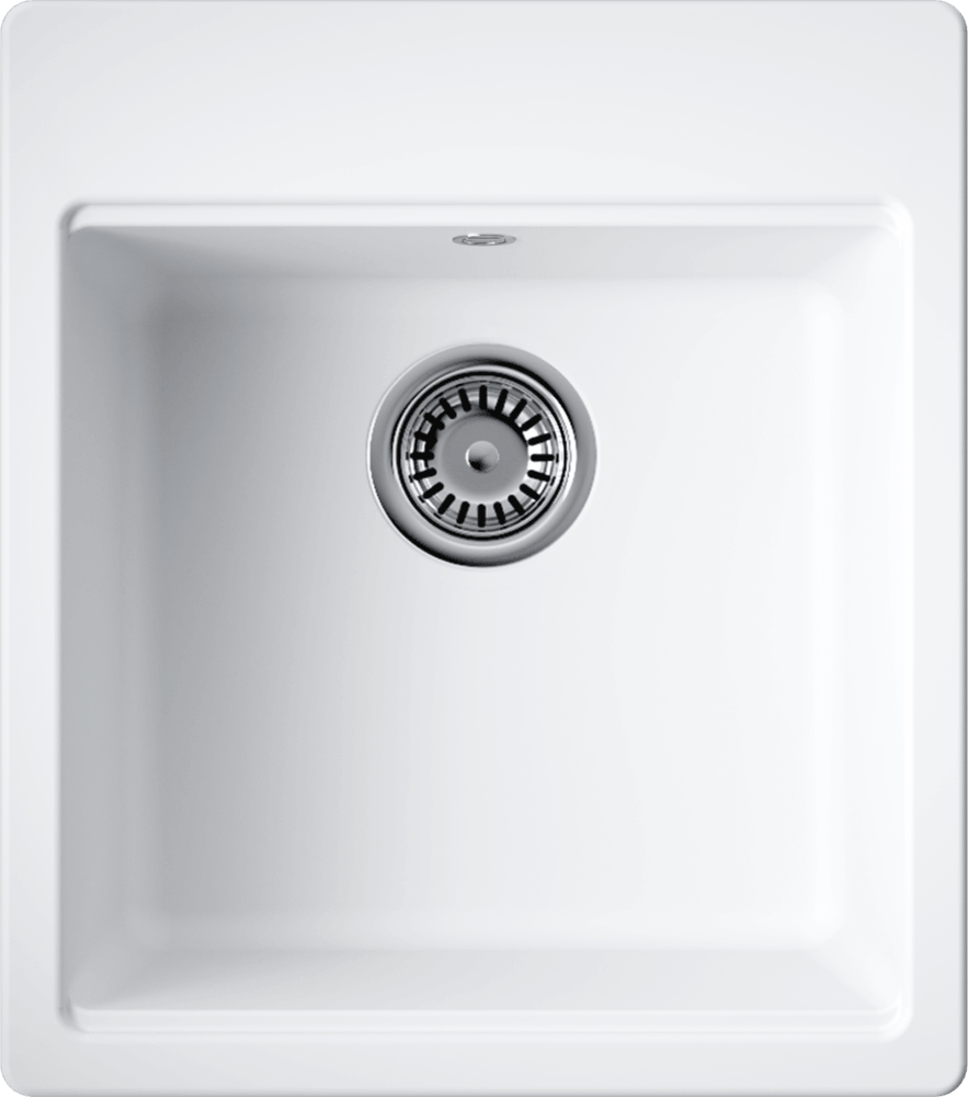 OMOIKIRI Akari 45, чёрная мойка — вид сбоку