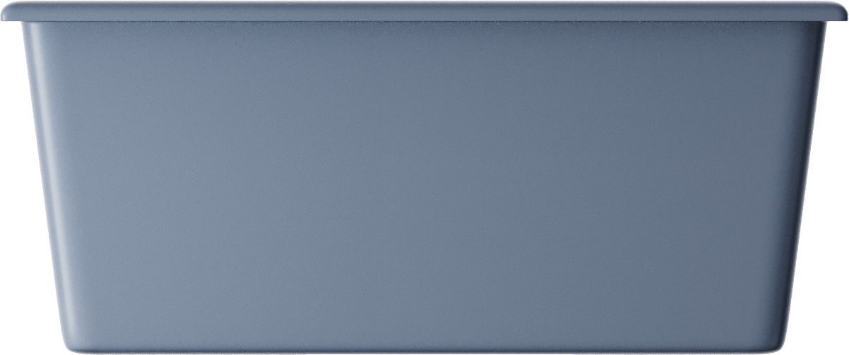 Кухонная мойка OMOIKIRI Okinoshima 61-U/I, smoky blue цвет — вид сбоку